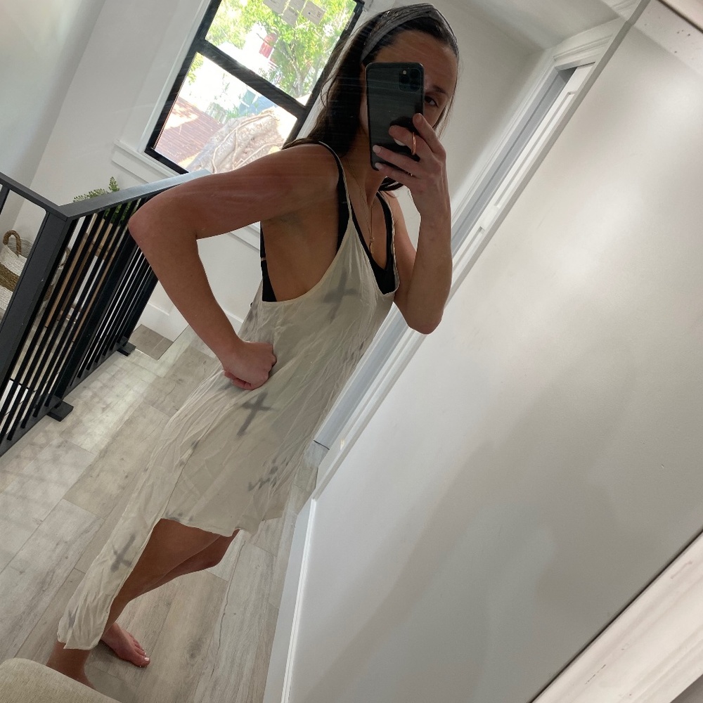 The Reformation High-Low Slip Dress